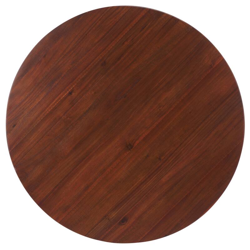 SAFAVIEH Sergio Rustic Café Brown Round Dining Table - 40"W x 40"D x 30"H