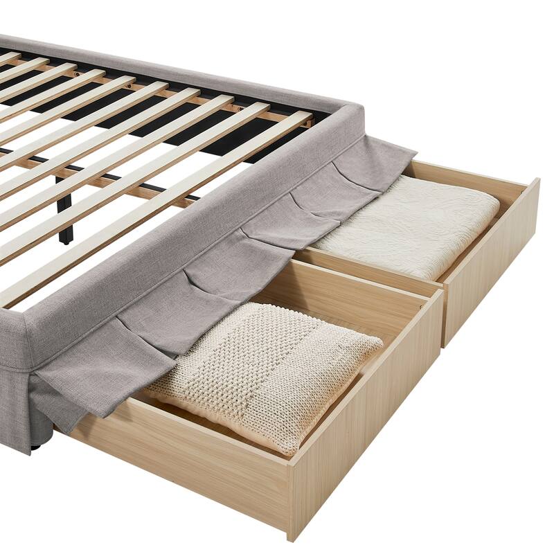 Canton Upholstered Queen Size Storage Bed