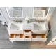 preview thumbnail 37 of 41, Ancerre Designs Hayley 60 in. Bathroom Vanity Set