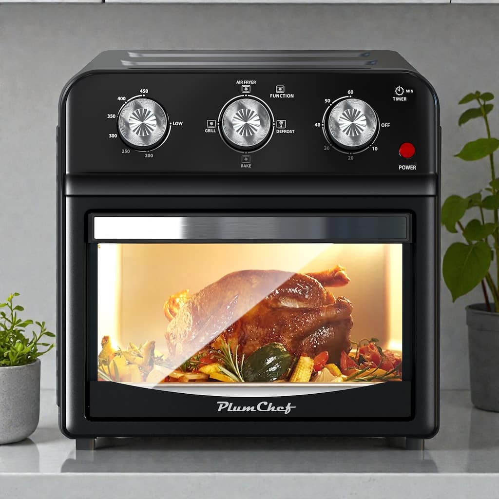 12.5 Quart Air Fryer Toaster Oven, 7-in-1 Convection Countertop Oven with Roast Bake Grill, 1500W