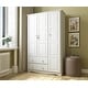 preview thumbnail 1 of 17, Copper Grove Caddo Grand 100% Solid Wood Wardrobe