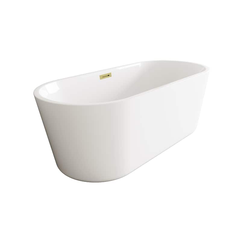 Odell Soaking Bathtub in Glossy White