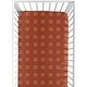preview thumbnail 1 of 4, Rust and White Boho Mudcloth Boy Girl Fitted Crib Sheet - Orange Bohemian Woodland Tribal Southwest Mud Cloth Hatch Neutral Line