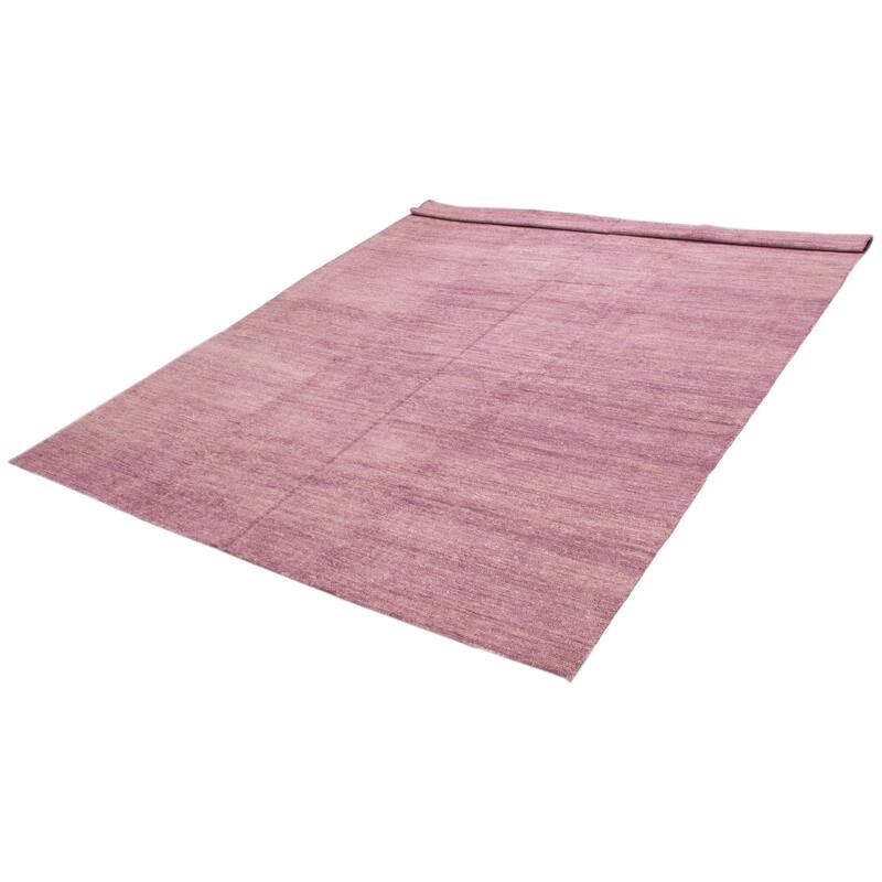 ECARPETGALLERY Hand-knotted Loreto Violet Silk Rug - 9'0 x 14'8