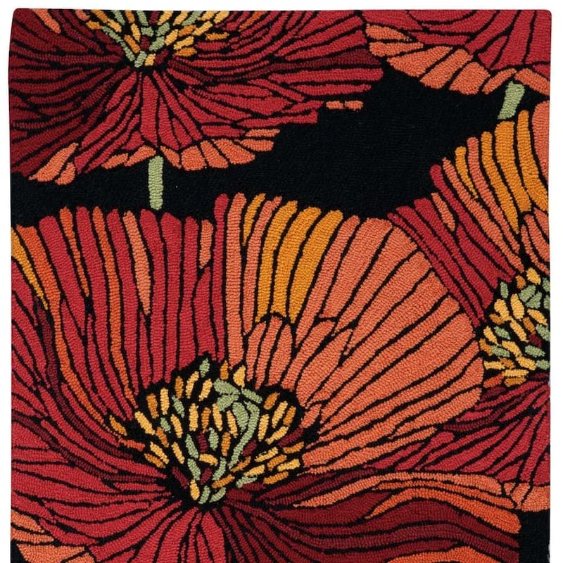 Gako Floral Traditional Stain Resistant Area Rug By HomeRoots - 48' X '30' X '0.5