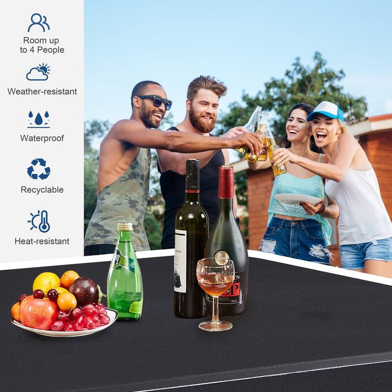 Camping Table with Mesh Bag Foldable Table Indoor Outdoor Portable Camping Table Suitable for Picnic Camping BBQ Backyard Beach