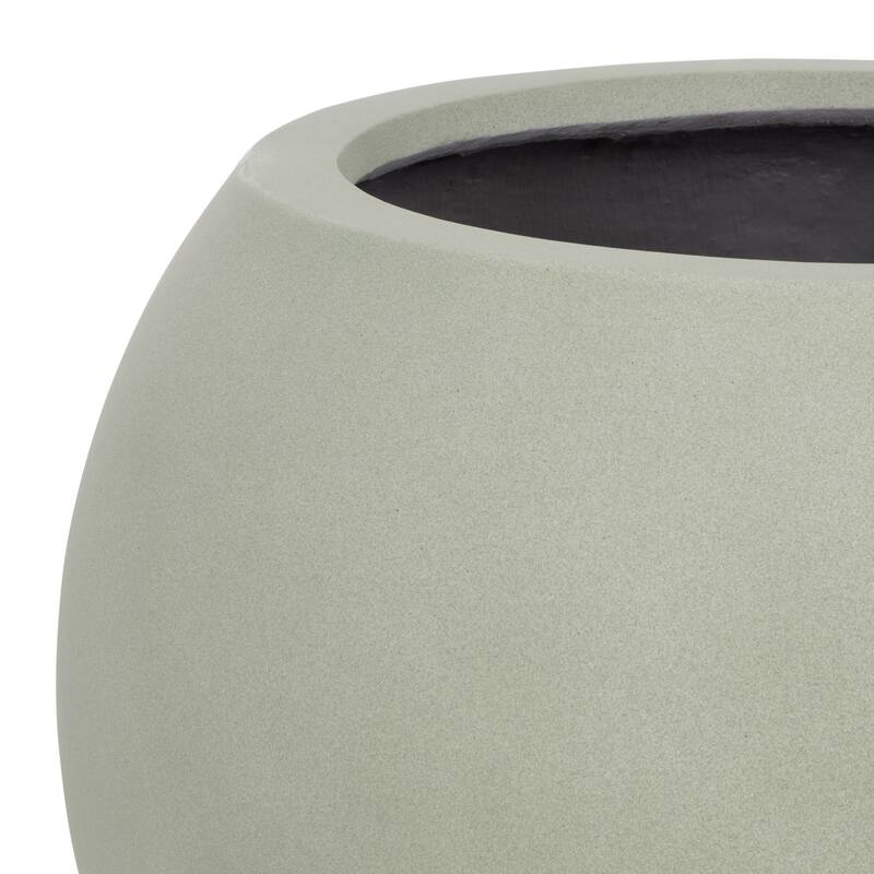 SAFAVIEH Outdoor Dejah Black Planter - 20"W x 20"D x 16"H