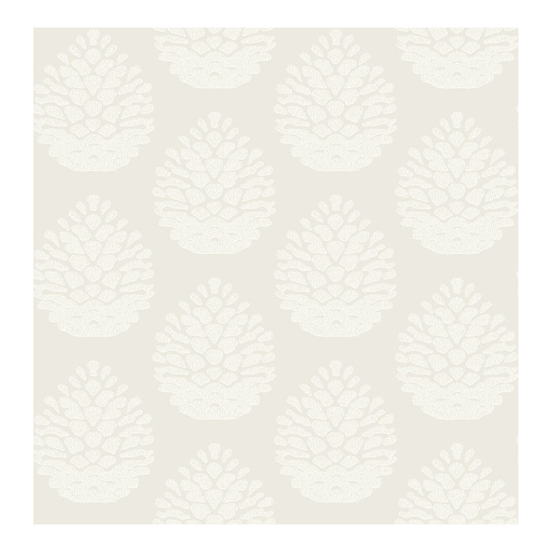 Chesapeake Totem Eggshell Pinecone Wallpaper - 20.5 x 396 x 0.025