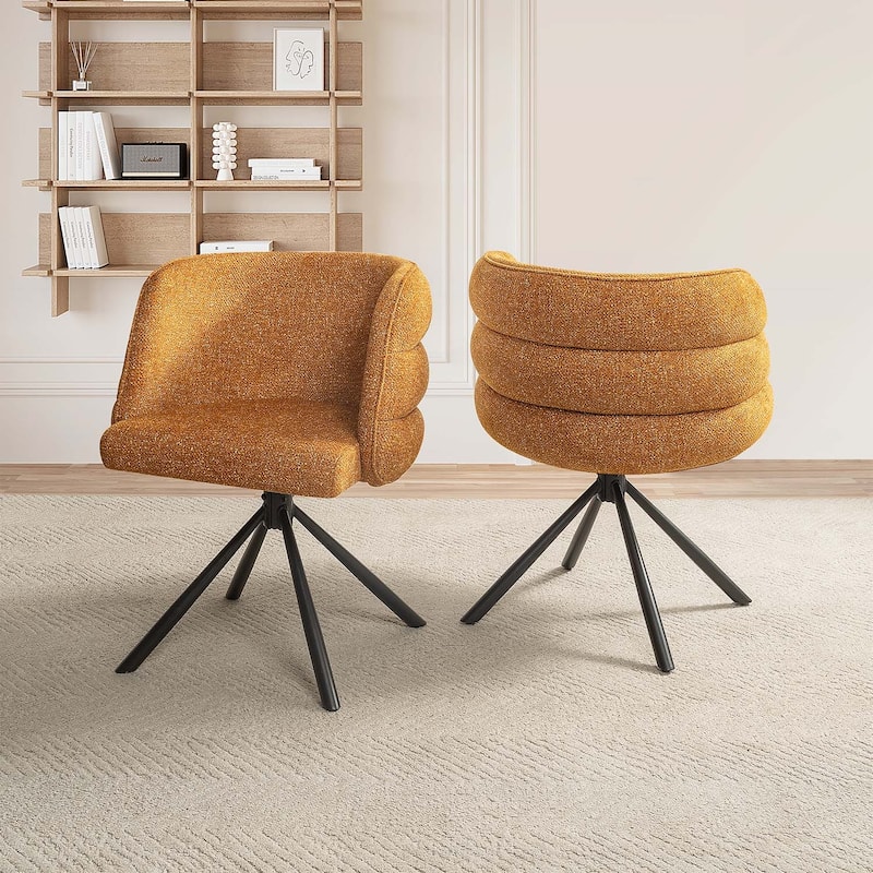270° Swivel Home Office Desk Chairs Set of 2,with Metal Base for Comfort and Style