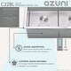 preview thumbnail 4 of 21, AZUNI 28 inches L x 19 inches W Double Bowl Undermount 16G Workstation Kitchen Sink with accessories C228L - 28" x 19" x 10"