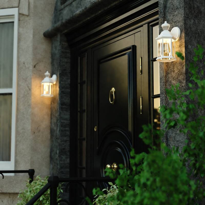 Vaxcel Lighting T0730 Auburn 12" Tall Outdoor Wall Sconce with Clear