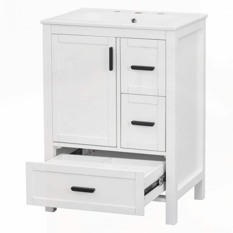 Bathroom Vanity with Ceramic Sink