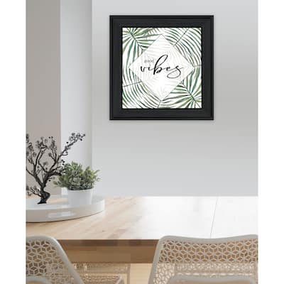 TrendyDecor4U Contemporary "GOOD VIBES" Framed Print Wall Art