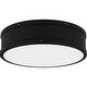 preview thumbnail 1 of 4, Ahoy Integrated LED Matte Black Flush Mount