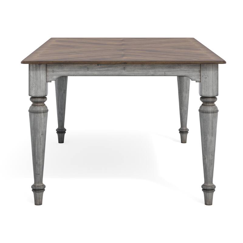 Plymouth Gray Wood Rectangular Dining Table with Removable Leaf Inserts by Flexsteel - 72" x 30" x 42"