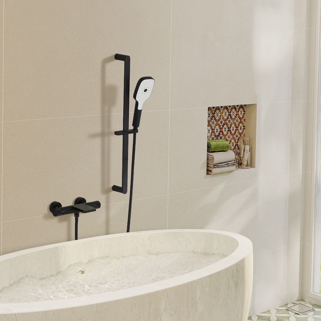 Handheld Shower Set with Adjustable Sliding Bar