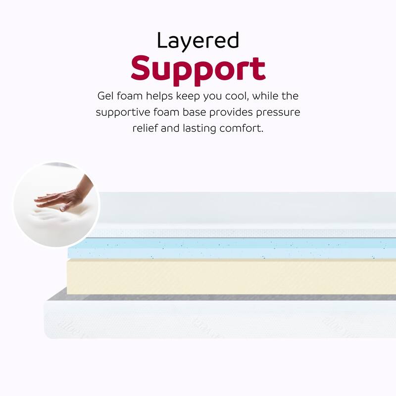 Divine Super 10 in. Medium Gel Memory Foam Bed in a Box Mattress