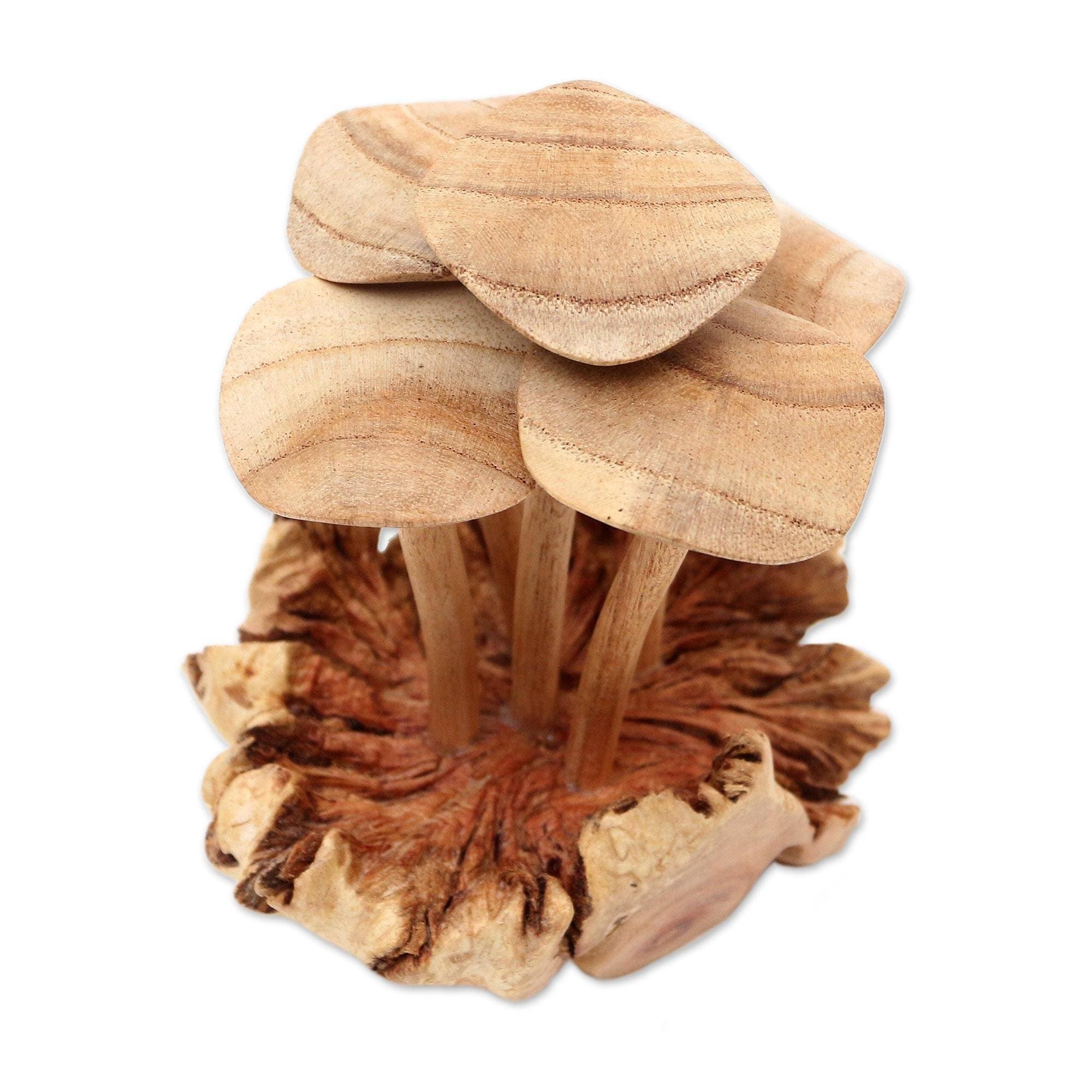 Natural Suar Wood Mushrooms - 3 Sizes
