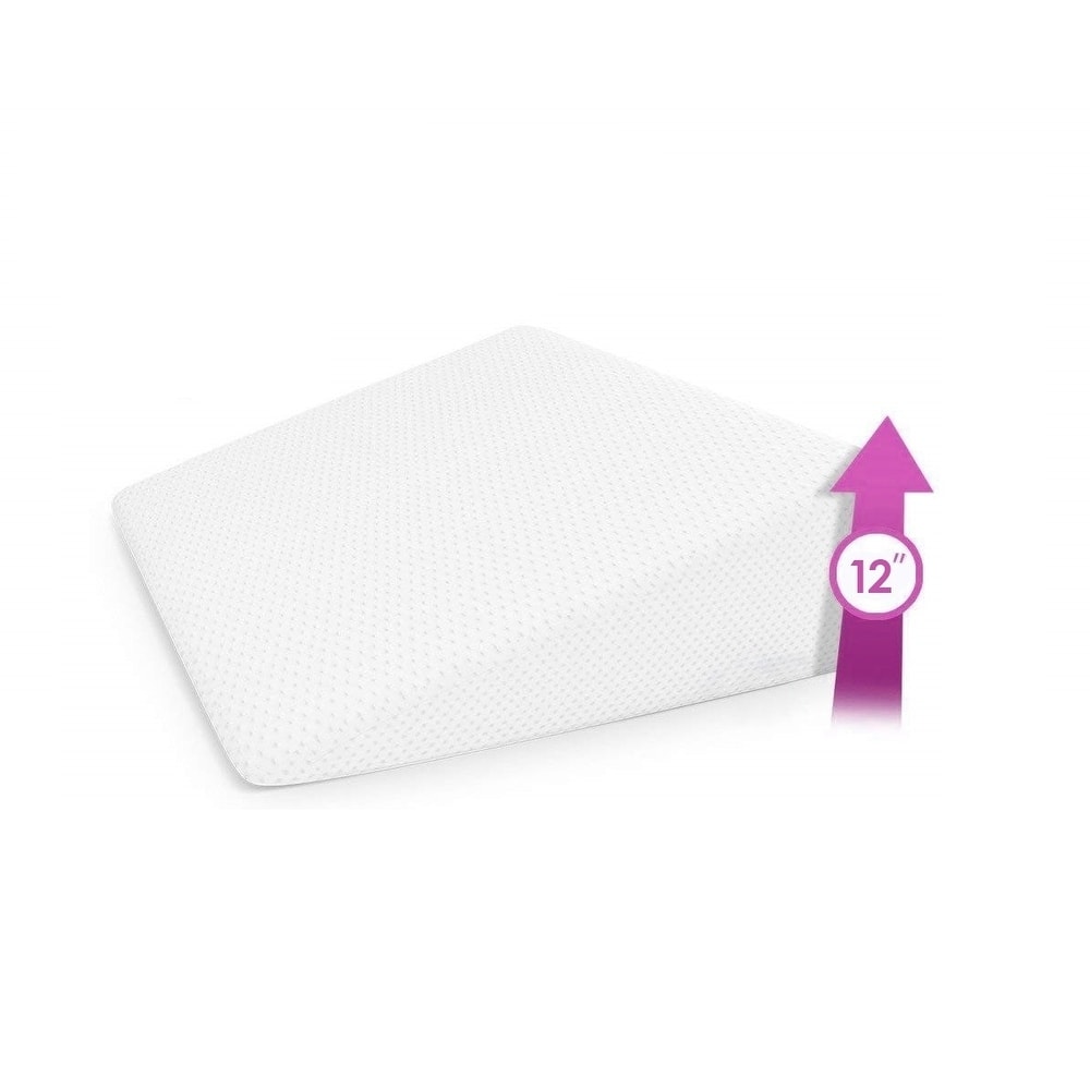 Home Sweet Home Bed Wedge Pillow with Memory Foam Top 