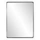 preview thumbnail 2 of 6, Allan Andrews Rectangular Metal Framed Black Steele Wall Mirror