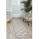 preview thumbnail 6 of 14, Nourison Graphic Illusions Contemporary Geometric Diamond Area Rug 2' 3" x 8' - Ivory