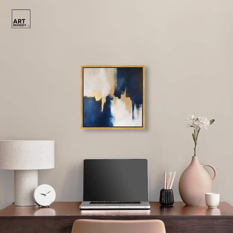 Indigo Aurelian Canvas by Art Remedy