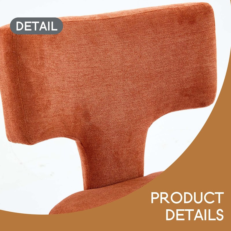 Mid Century Modern Counter Height Bar Stools Set of 2, Farmhouse Linen Fabric Upholstered Accent Chair Curved Backrest