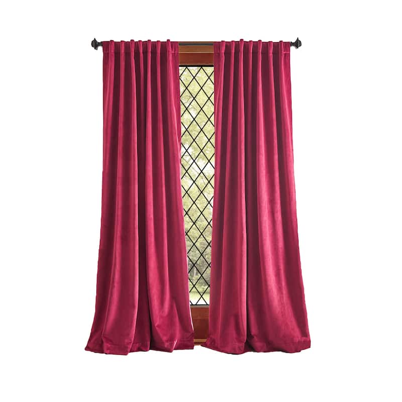 Martha Stewart Lucca Velvet Blackout Curtains - Panel Pair or Valance