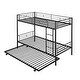 preview thumbnail 48 of 54, Full Size Loft Bed with Built-in L-Shaped Desk and Storage Shelves