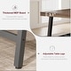 preview thumbnail 3 of 4, Industrial Dining Table for 6~8 People, 78.7" Long Rectangle Dining Table