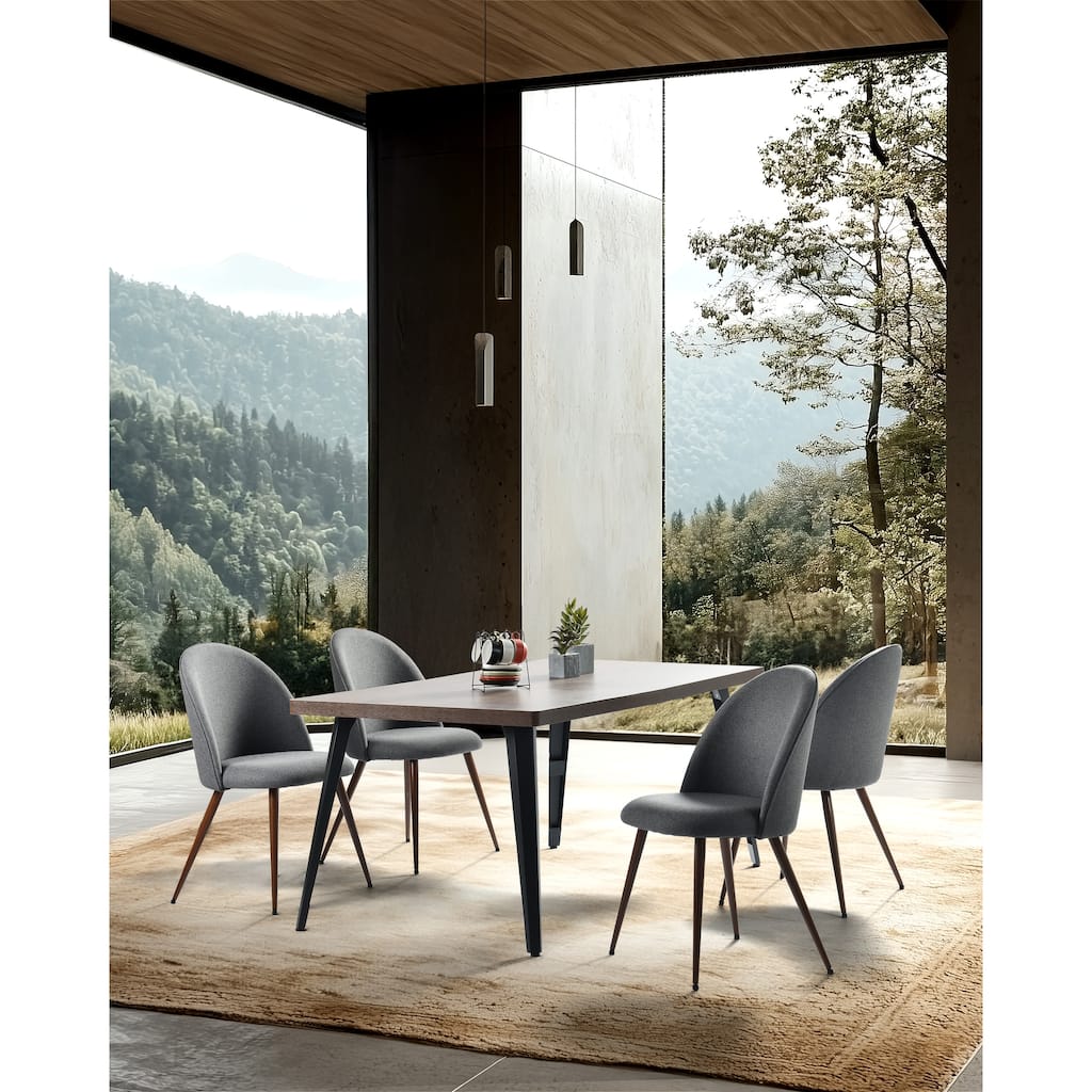 Homy Casa Modern Upholstered Dining Chair with Comfortable Backrest