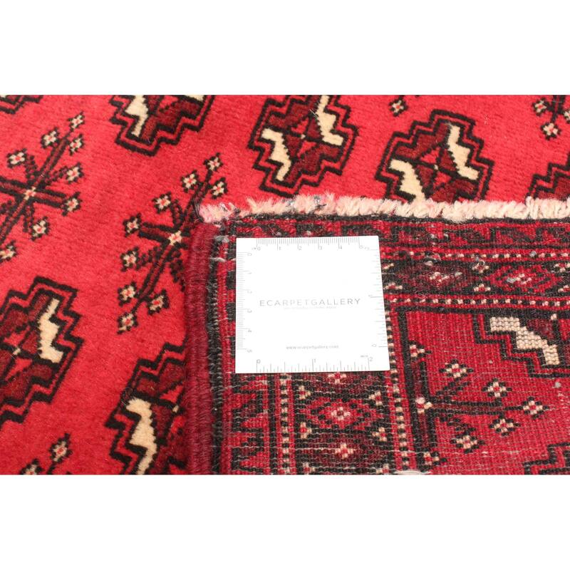 ECARPETGALLERY Hand-knotted Teimani Red Wool Rug - 2'10 x 4'6