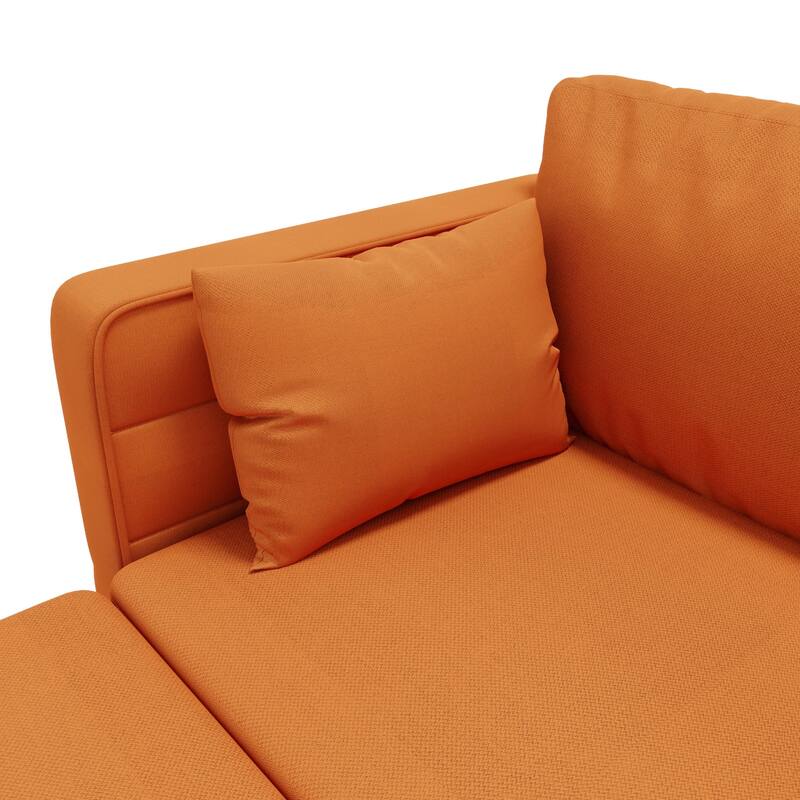 Modular Sectional Sofa Convertible U Shaped Sofa with Storage Seats, 6