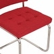 preview thumbnail 3 of 16, Breuer Chair Company Aurora Cushion Padded Seat & Cushion Back Cantilever Side Chair w Chrome Frame (Various Upholstery Fabrics)