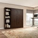 preview thumbnail 6 of 91, Pur Full Murphy Bed with Shelving Unit (84W) by Bestar