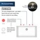 preview thumbnail 49 of 61, Karran Top Mount 33 in. Large Single Bowl Quartz Kitchen Sink