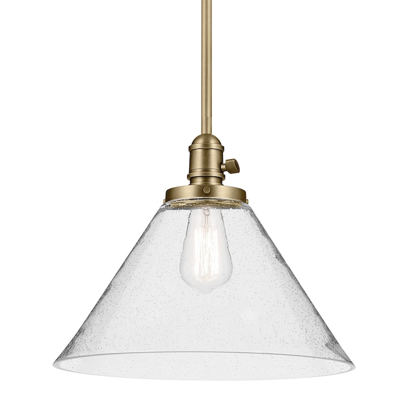 Kichler Lighting Avery 1-Light Pendant Light with Seeded Glass