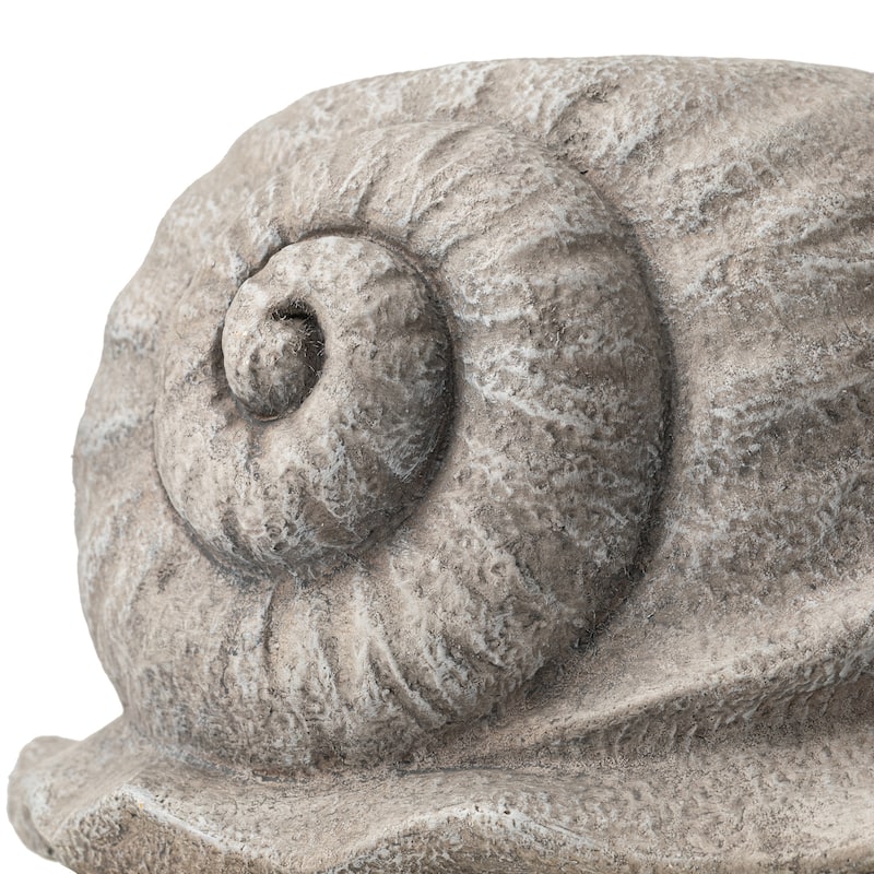 Glitzhome MGO Snail Frog Garden Statue Indoor Outdoor Art Figurine Planter Stand