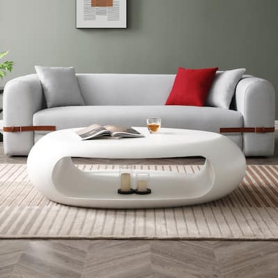 Modern Oval Coffee Table