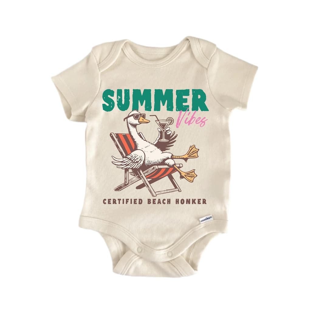 Summer Vibes Goose - Baby Bodysuit