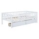 preview thumbnail 55 of 95, Roomfitters Twin Size Daybed Wood Frame with Two Storage Compartments, Space-Saving and Stylish Design for Any Room