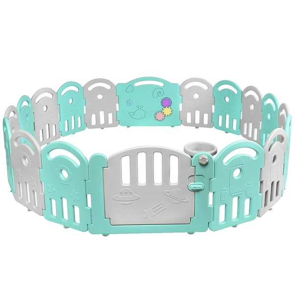 costway 20 panel playpen