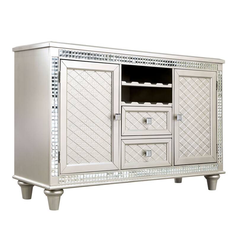 Furniture of America Medlee Modern Glam Champagne 2-drawer Server