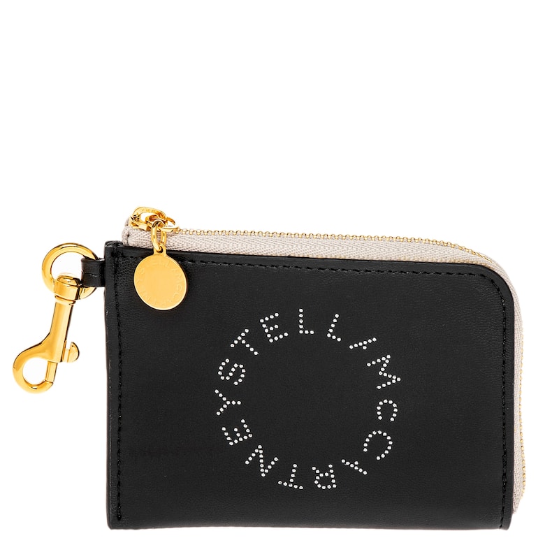 Stella McCartney Logo Zip Card Holder