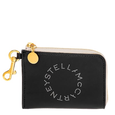 Stella McCartney Logo Zip Card Holder