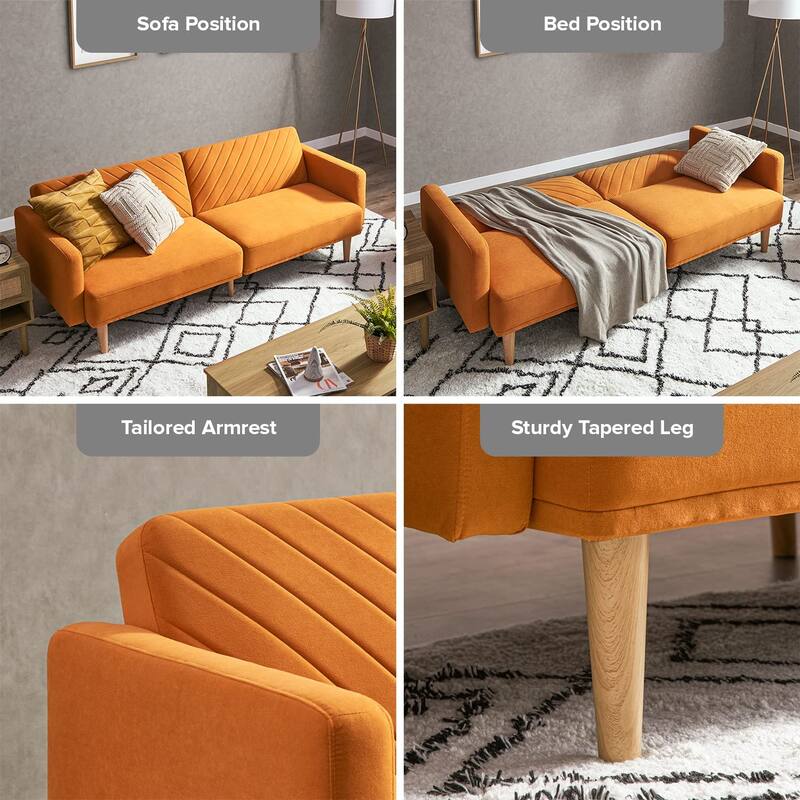Mopio Chloe Futon Convertible Sofa Sleeper Futon