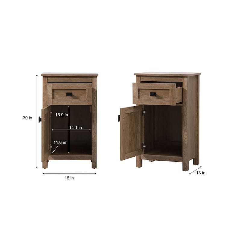 Indigo Home 18 Inch Bathroom Storage Freedstanding Cabinet