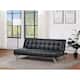 Option Black Faux Leather