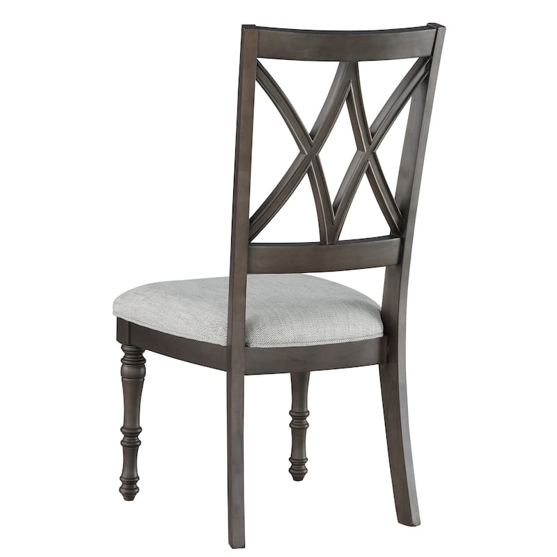 Lockwood Dining Set with Double X-Back Wood Chairs by Greyson Living