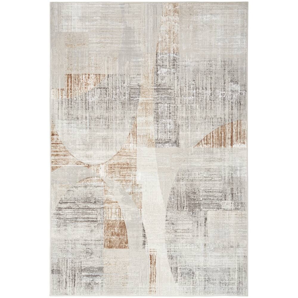 Nourison Home Iliana Indoor only Grey Abstract Area Rug